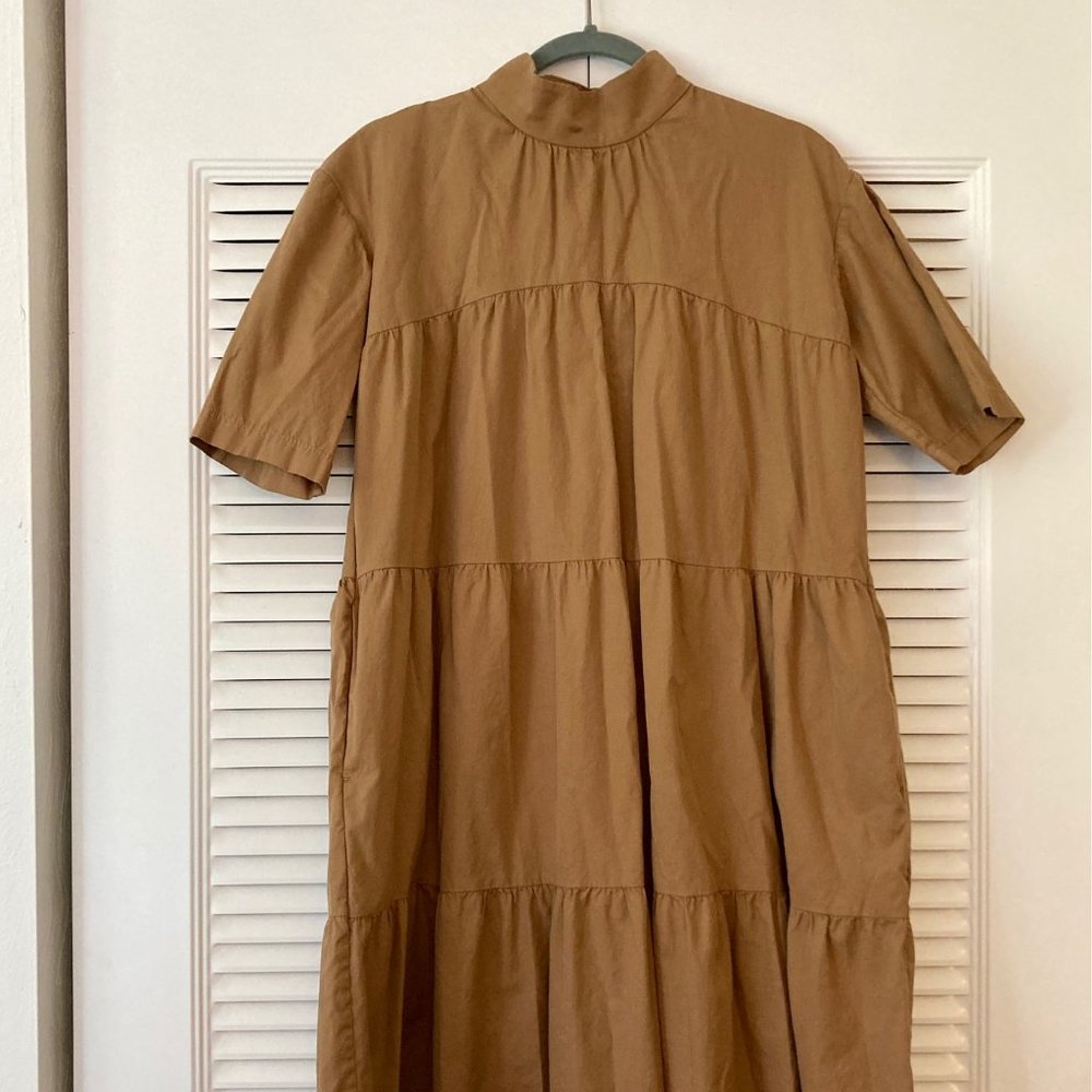 Everlane Tiered Mockneck Dress XS